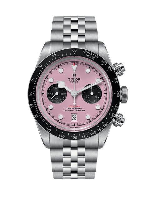 tudor pink chrono for sale